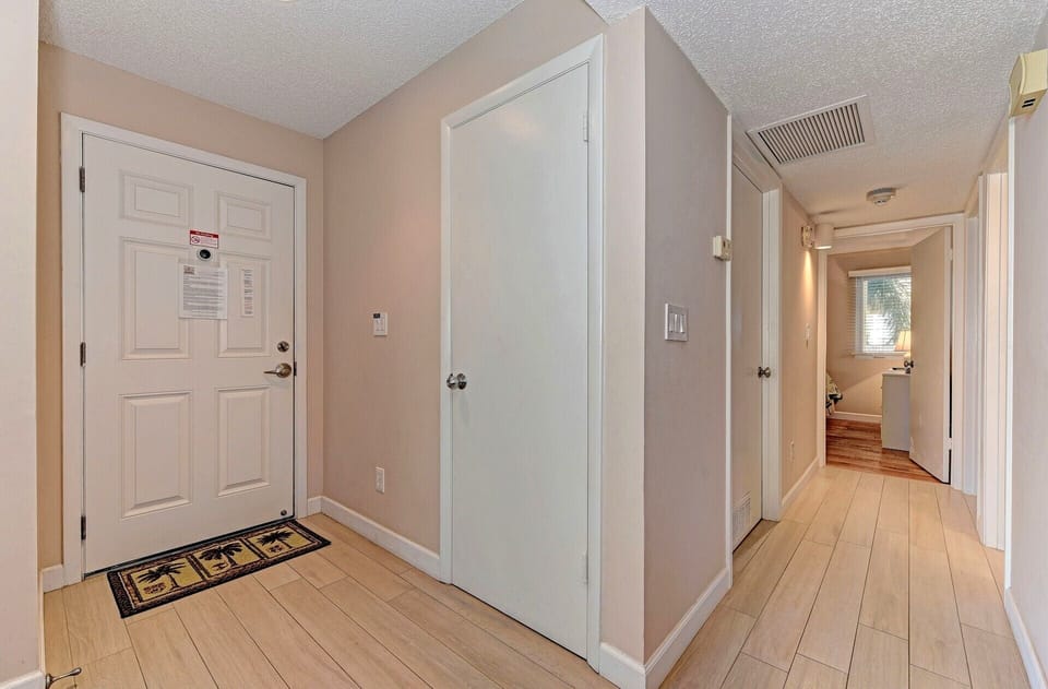 Welcoming hallway connecting bedrooms and living spaces