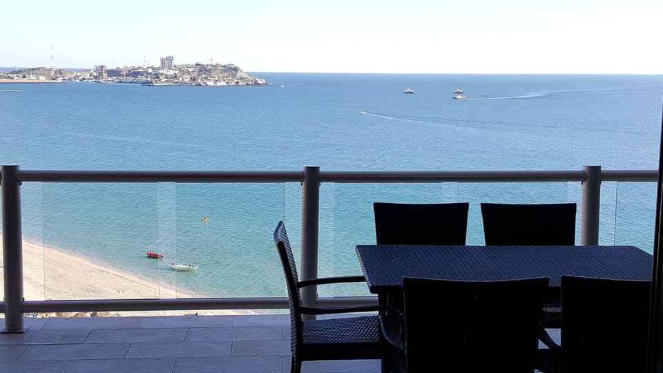 Beautiful ocean view from balcony! Keep an eye out for dolphins in the morning!