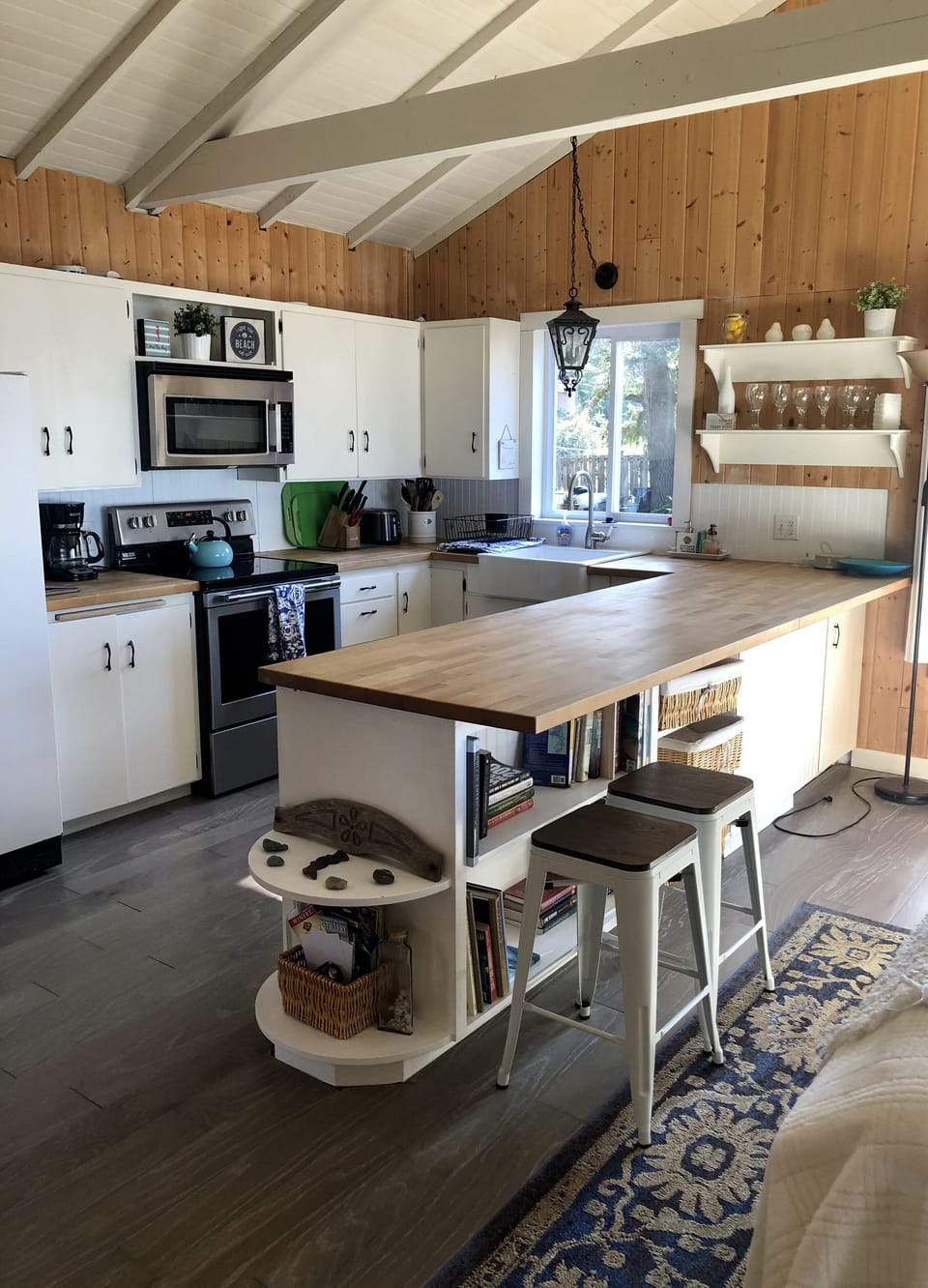 Your kitchen awaits you :-) and then relax and take in the view!