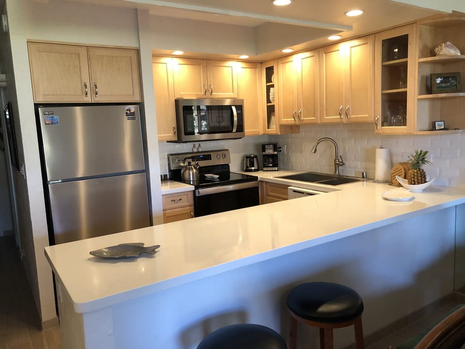 Our kitchen is fully equipped for your use.