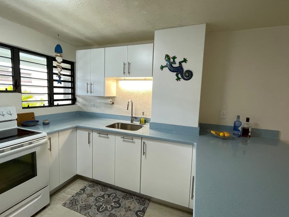 Modern kitchen with all conveniences.
