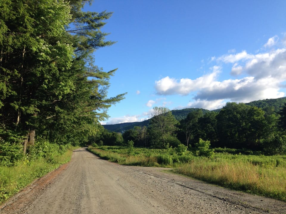 Pit Road towards Peavine Park, the swimming hole just 15 minute walk from house.
