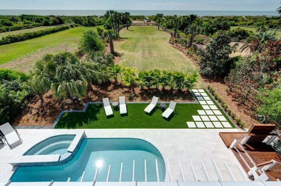 View from deck upstairs