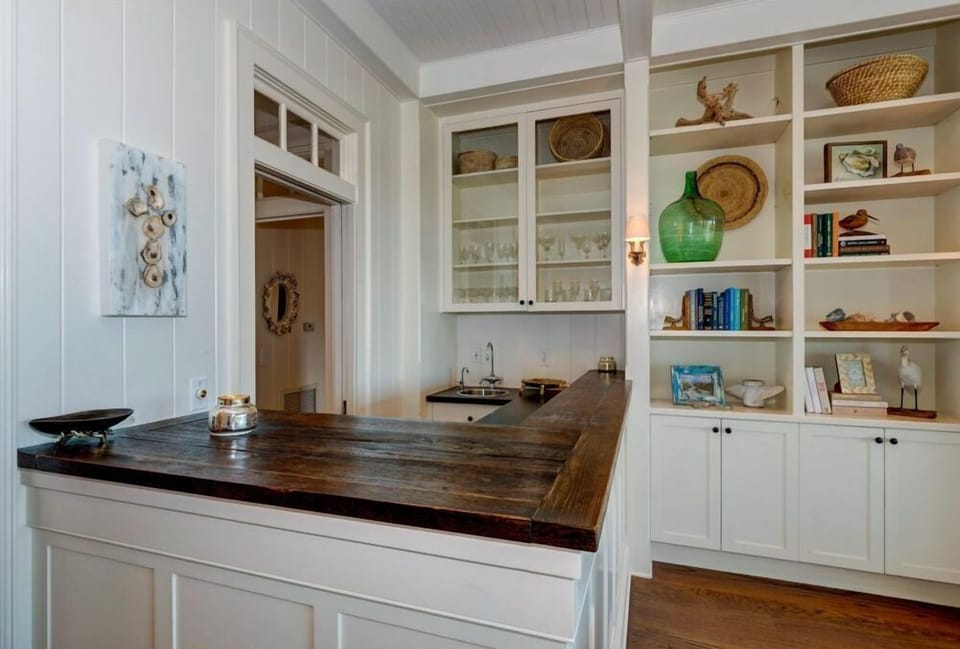 Bar in living room