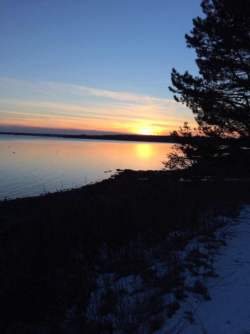 Sunset at Lamoine State Park
