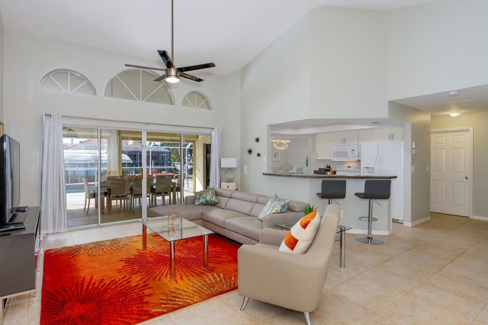 Family Room with Flat Screen TV