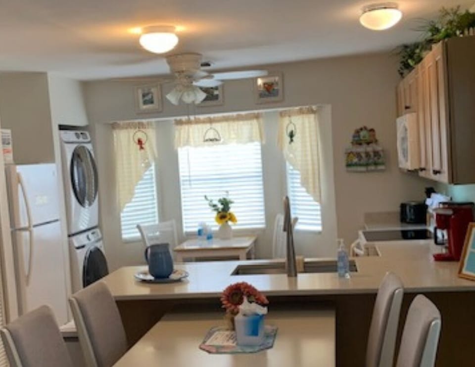 Washer and dryer included for guest convenience.