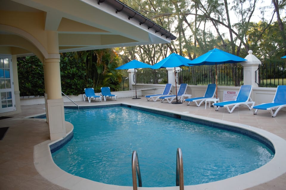 The falls pool area.