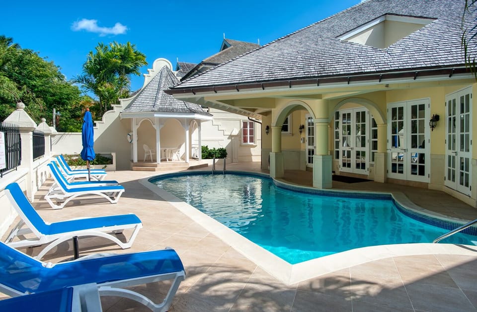 The falls pool area.