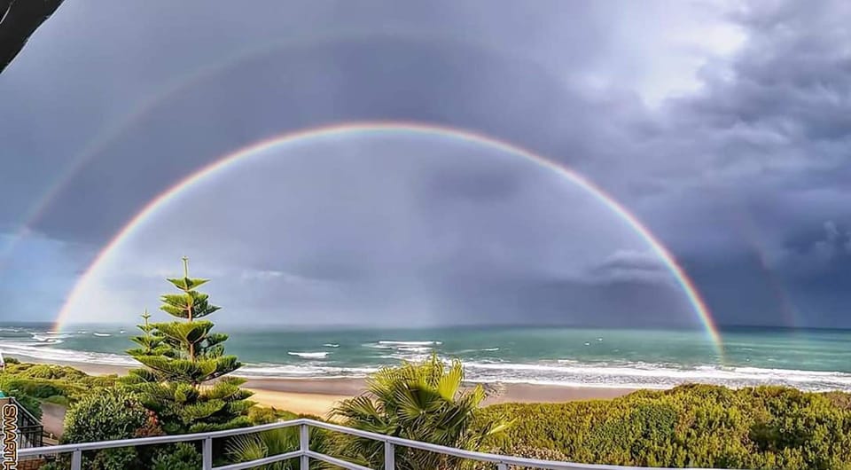 double rainbow after a storm
