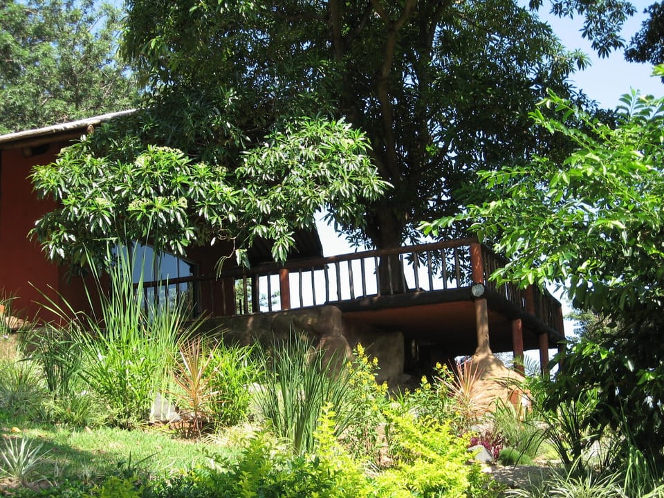 Main lounge patio with inland views