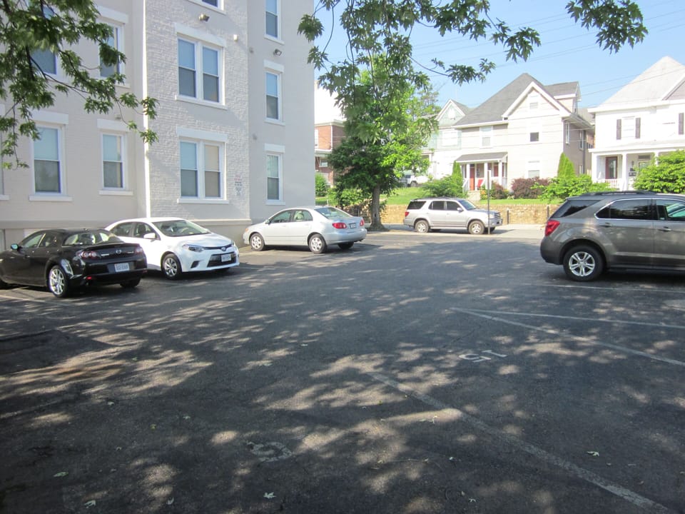 on site parking area