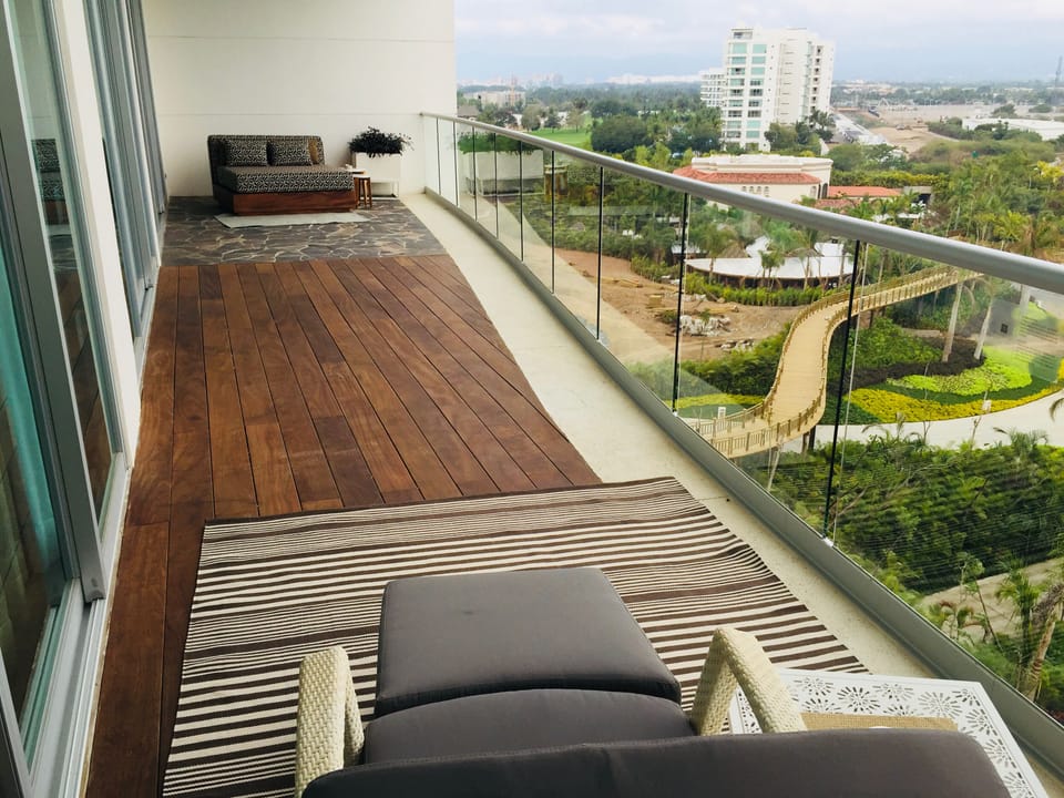 View of rear deck.