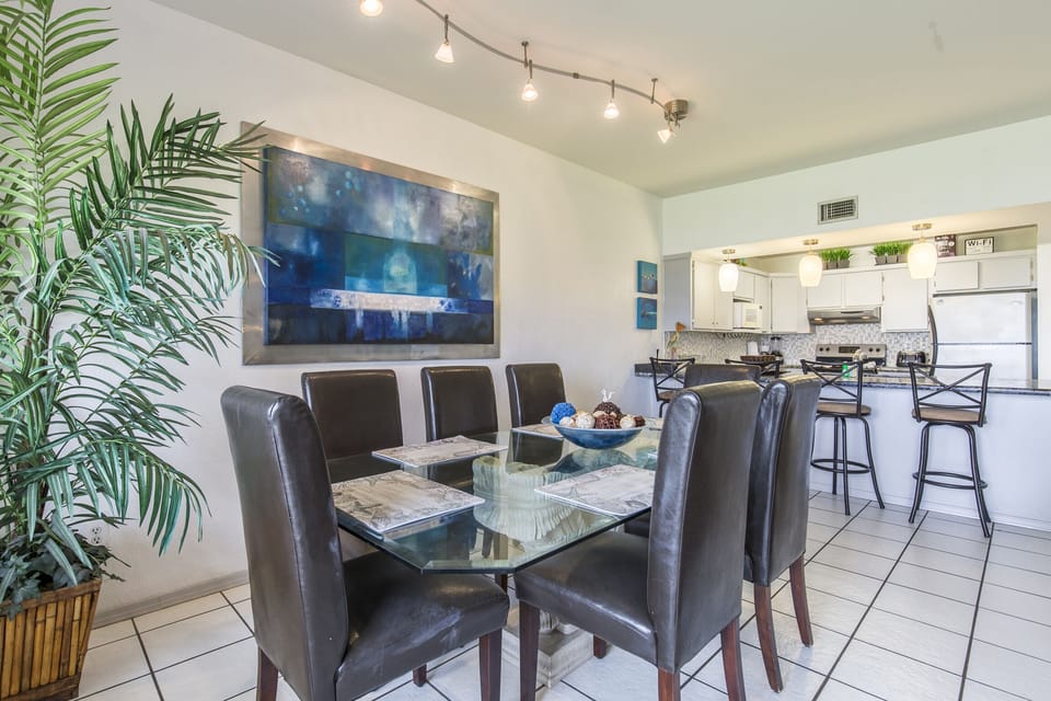 Dining Table comfortably sits 7