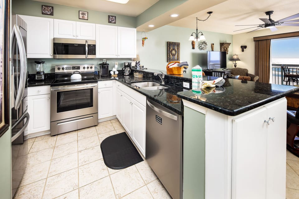 Kitchen - 
Pelican Isle 308 Fort Walton Beach Okaloosa Island Vacation Rentals