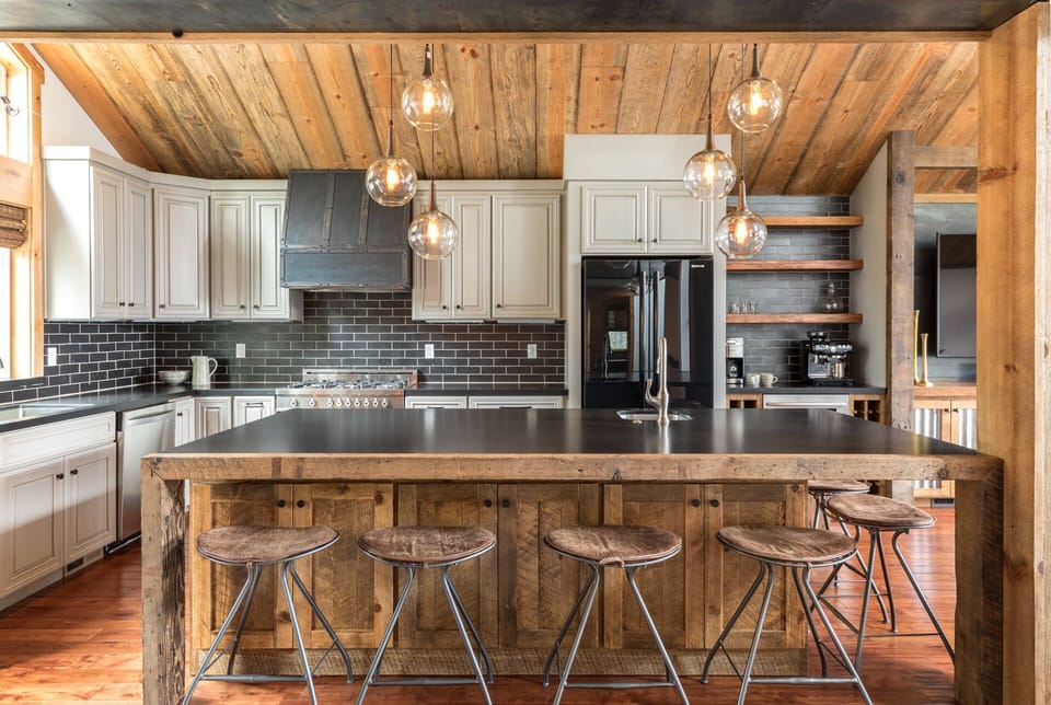 Island and Kitchen area