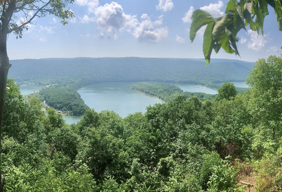 View of lake from house