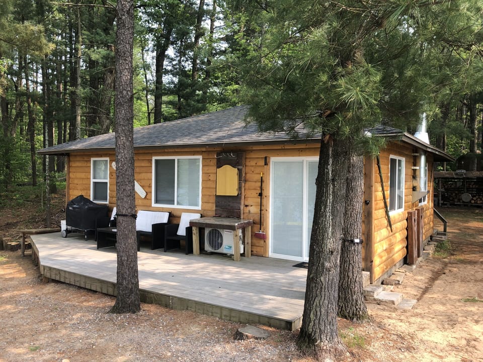 Lakeside sitting deck