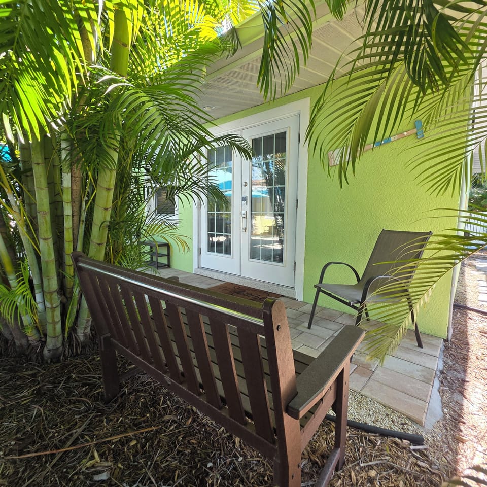 Unit #3 Sanctuary porch seating area.