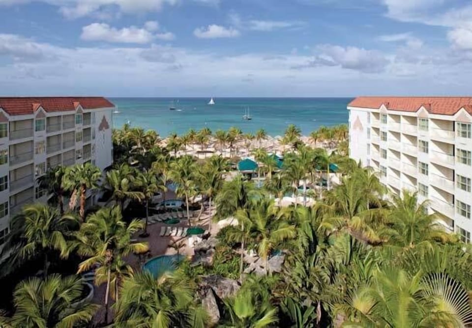Towering palms, poolside relaxation and world class beach