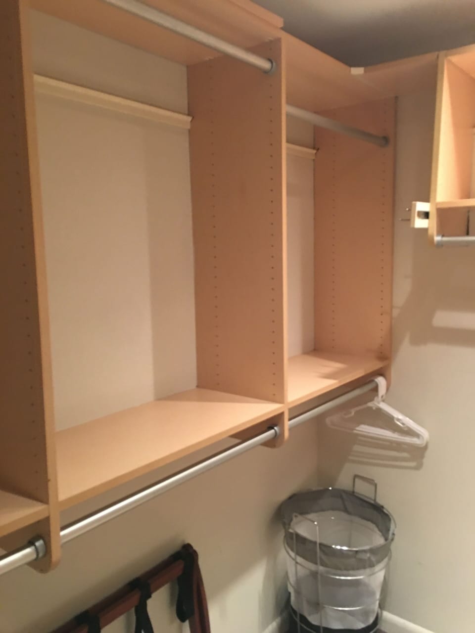 large master walk in closet