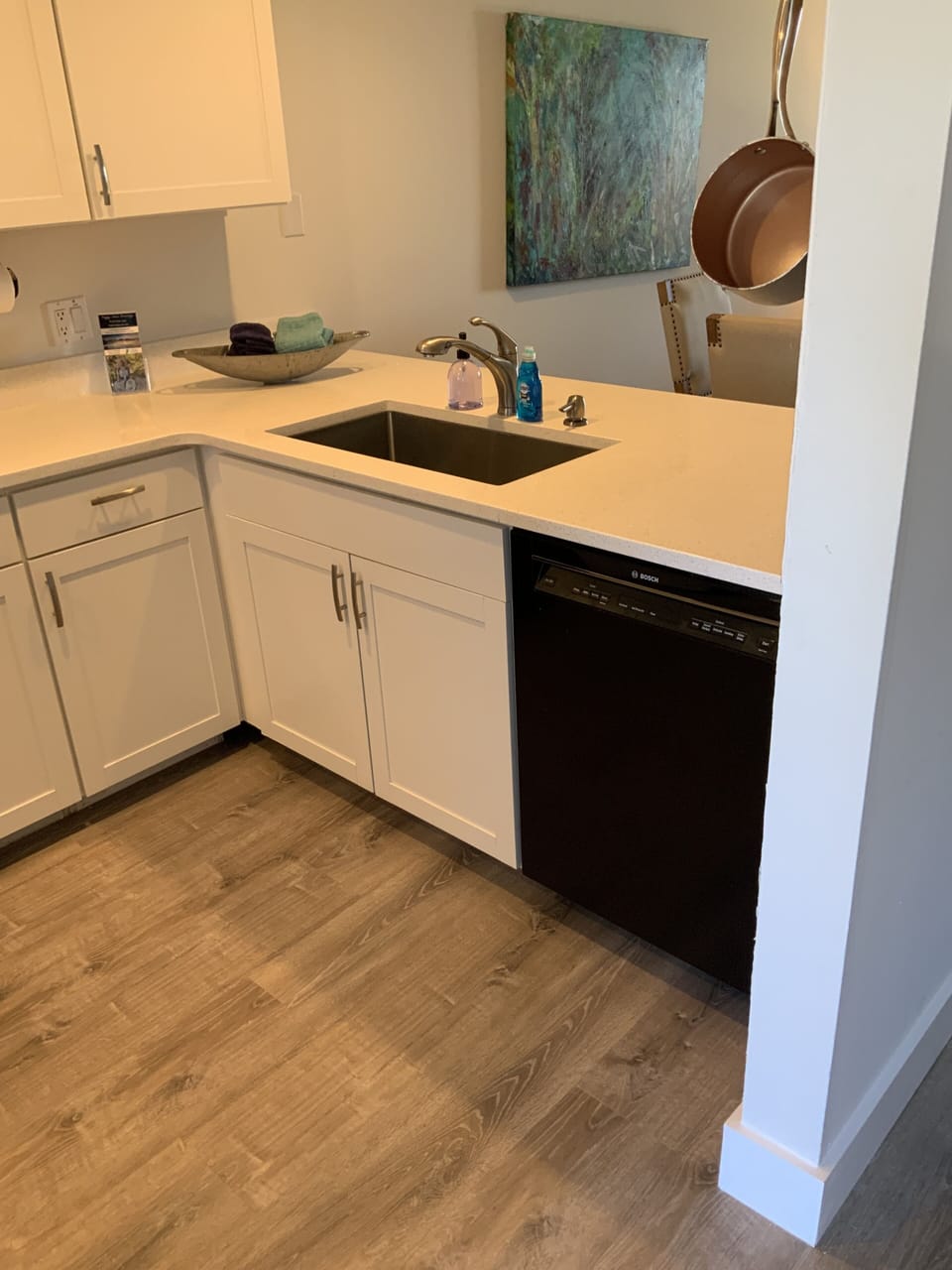  oversize stainless steel sink / dishwasher