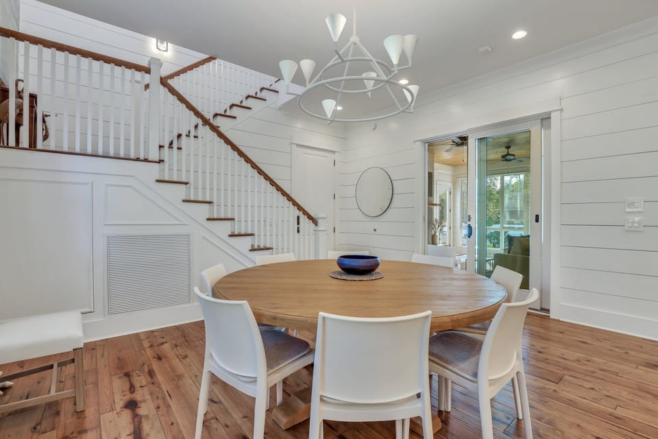 Stairs leading to second level