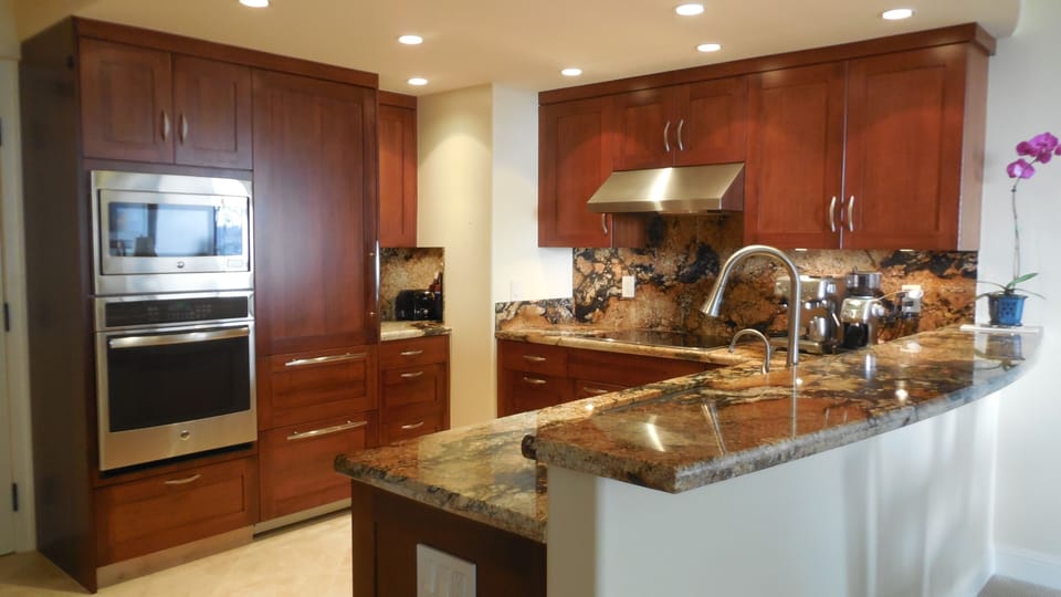Kitchen includes "Pure Water" filtration system.  No need for bottled water