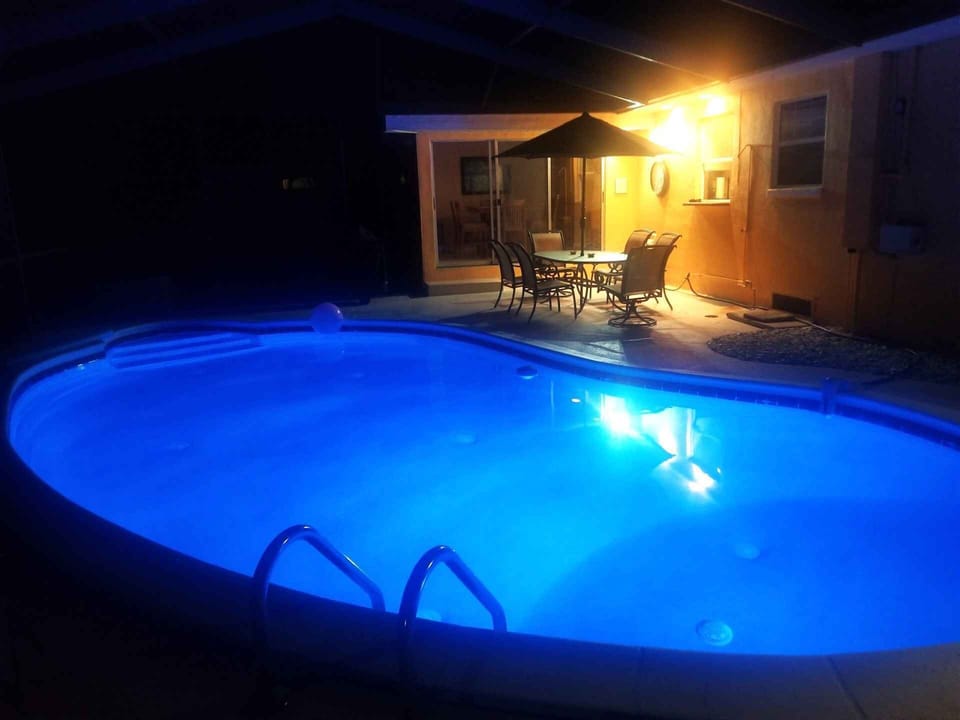 Evenings poolside are lovely after a full day exploring the area!