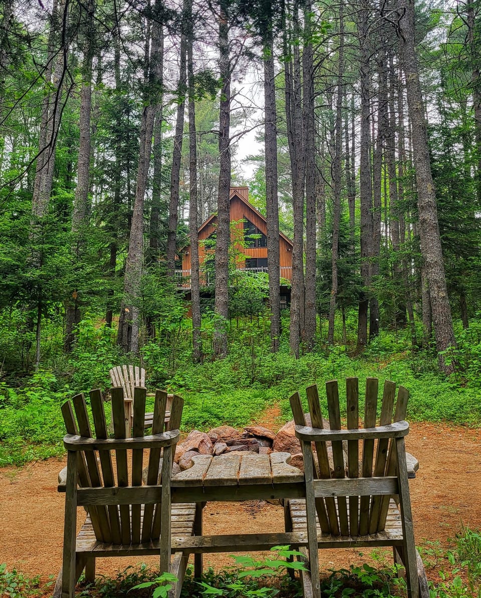 Relax underneath the tall pines