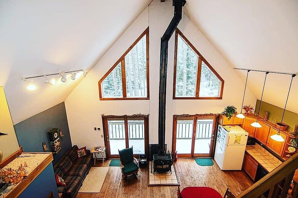 Spacious with a view of nature.