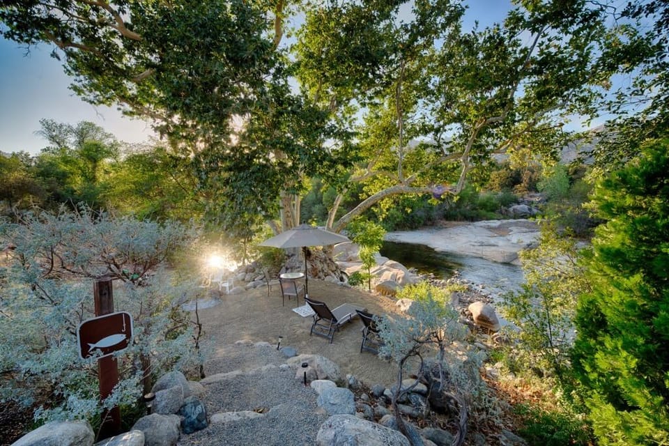 A short walk down the driveway will take you to our breathtaking river access.