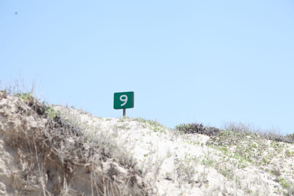 Boardwalk located between mile markers 9 and 10.