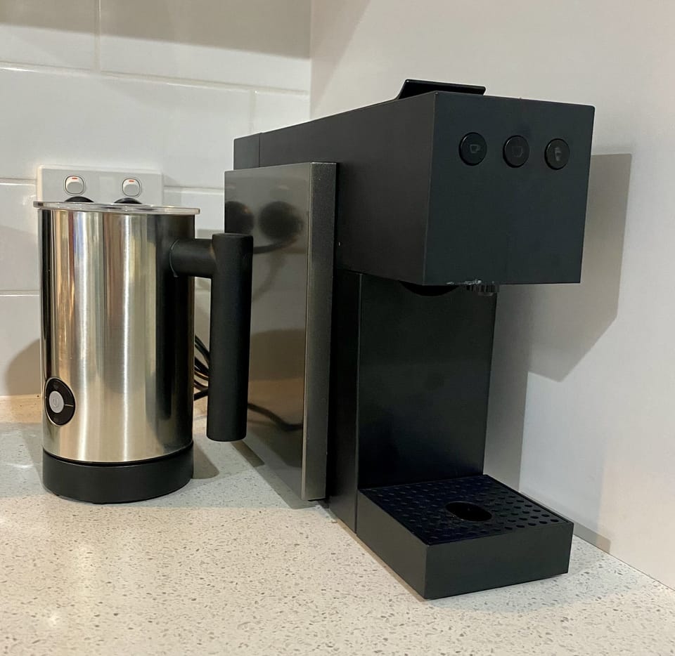 Caffeine Fix Resolved. Aldi pod machine & frothier. 