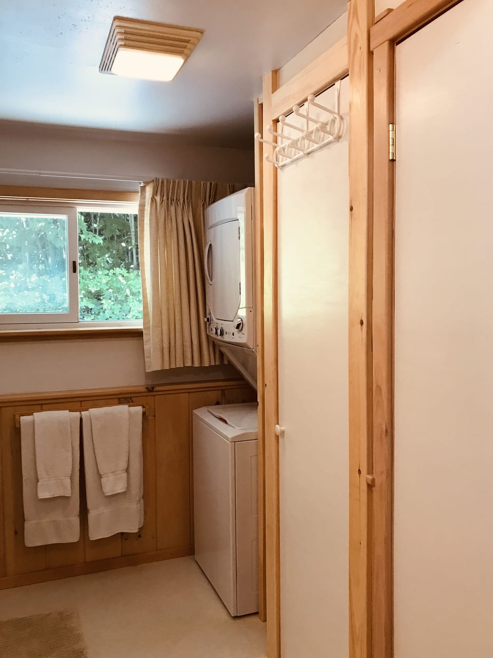 bathroom with washer and dryer