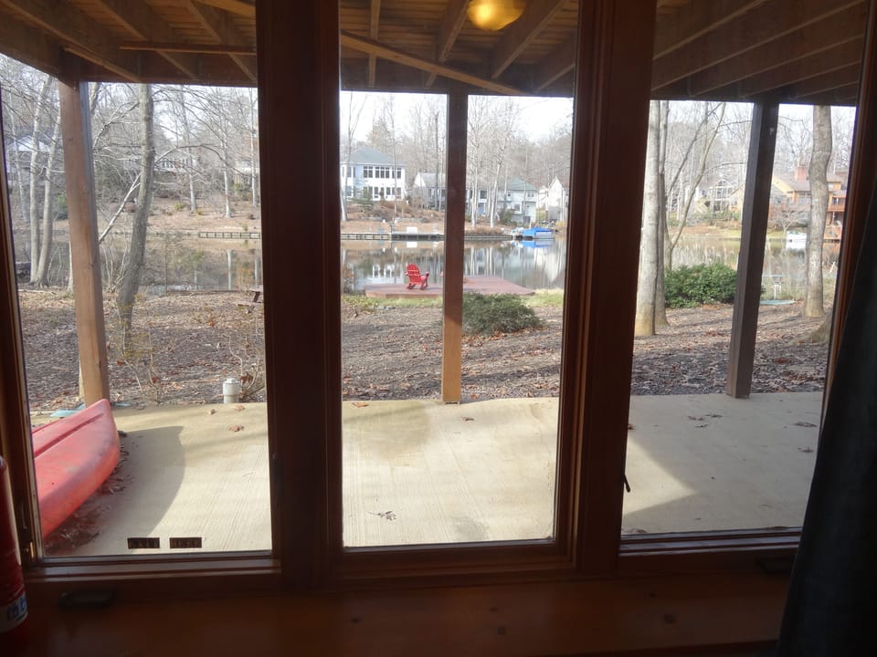 View from patio-level bedroom