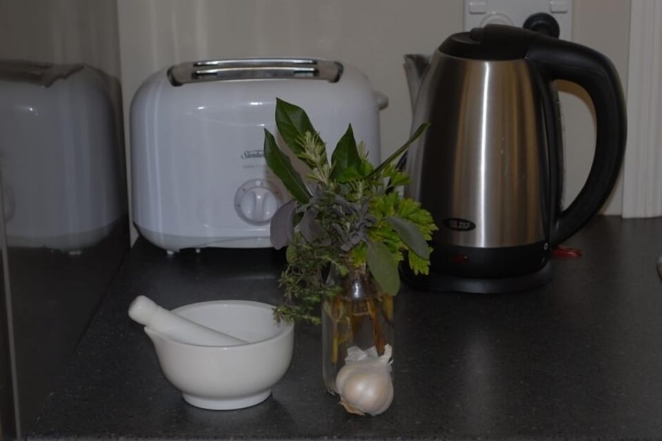 Fresh herbs from our garden
