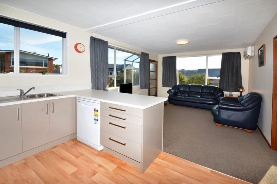 Open Plan kitchen.
Please note lounge suite upgraded and new heatpump installed.