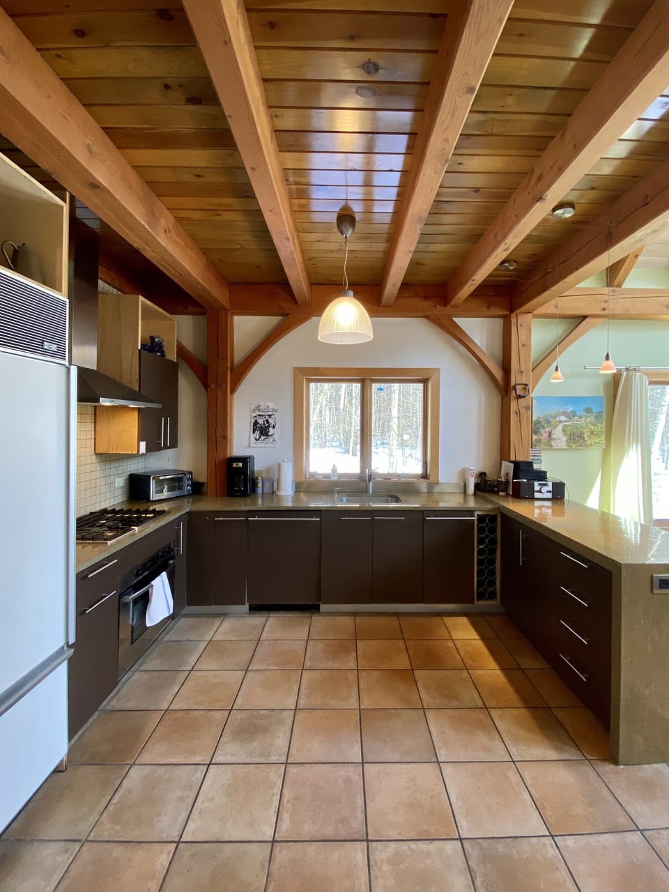 Kitchen with all modern appliances 