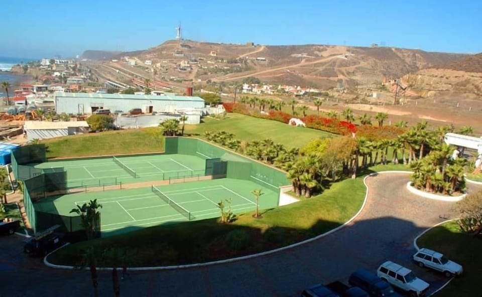 Tennis court as seen from second bedroom