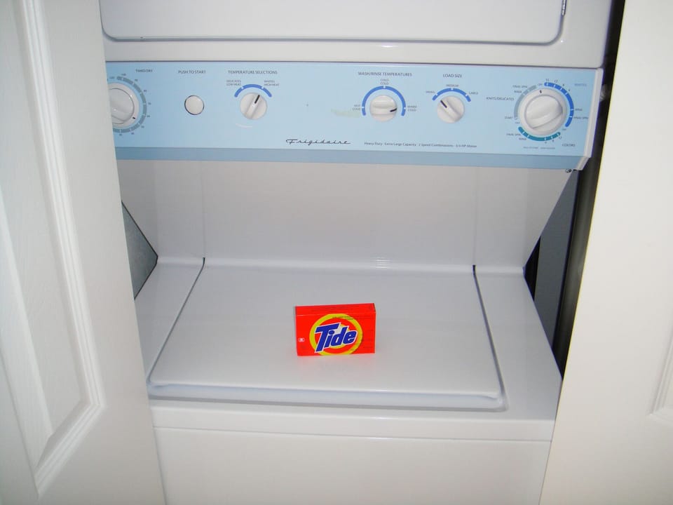 washer and dryer are in the unit.