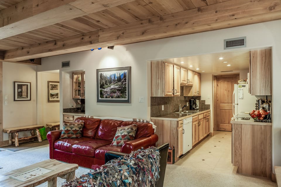 Hallway entrance, living room, kitchen