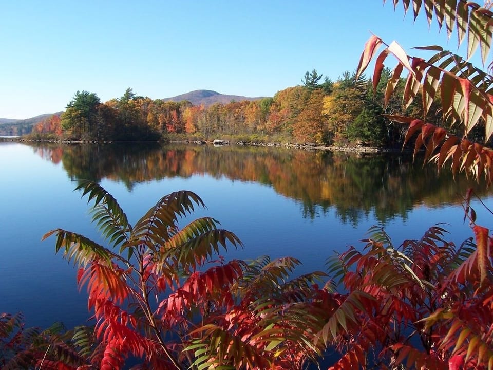 Megunticook Lake in Autumn 5 minutes away