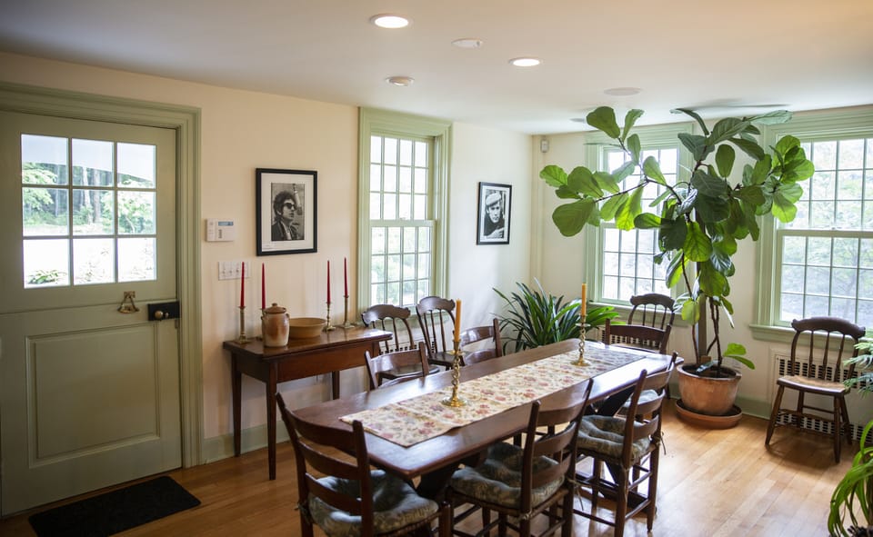 Farm table seats eight