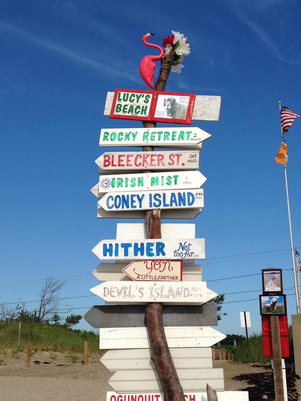 Sign on a morning walk to Moody beach