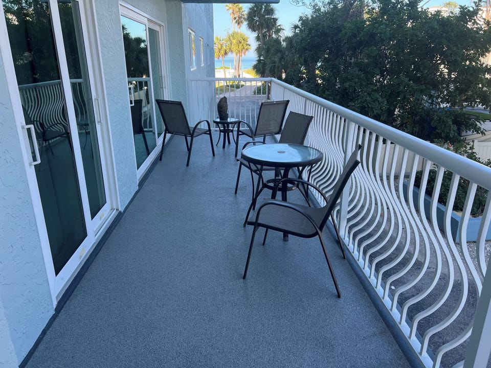 Partial view of Gulf w/plenty of seating