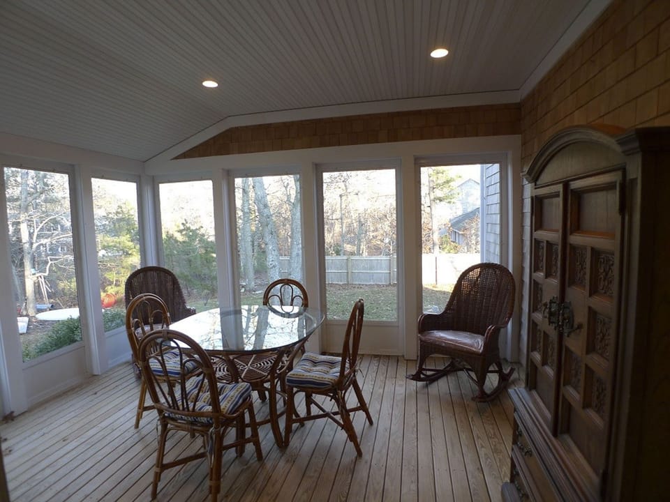 Three season porch on first floor