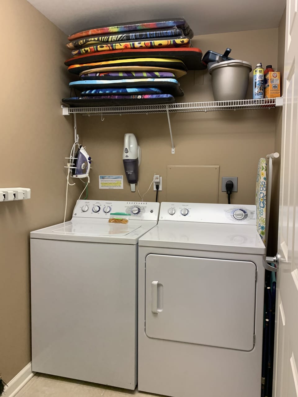 Full capacity washer and dryer