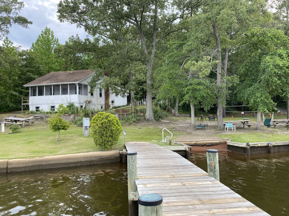 View of property from private pier