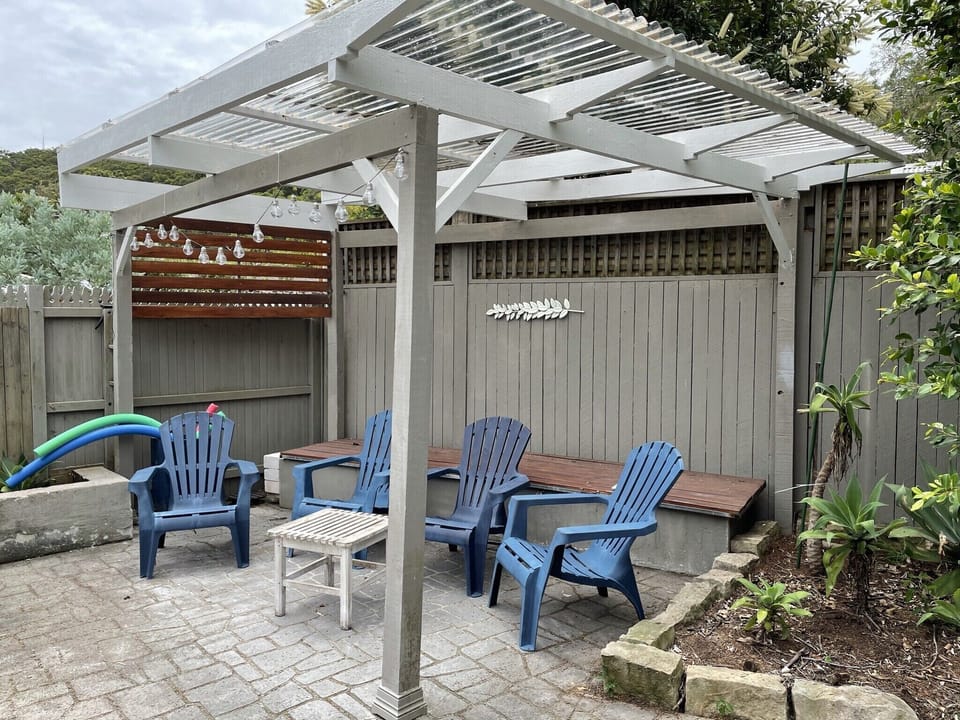 Poolside pergola
